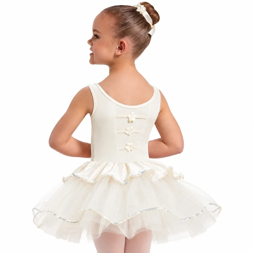 Weissman 18549 A Fairy Tale Come True Ivory Velvet Showtime Dance Costume L C